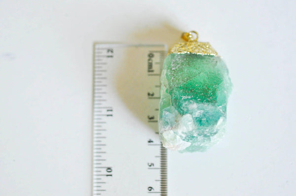 EP Pendentif quartz, fournitures créatives,quartz naturel pierre brute, création bijoux, pendentif doré, creation bijoux, pierre naturelle-G832