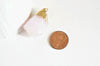 EP-Pendentif quartz rose naturel pierre brute, x1 (G0773)