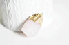 EP-Pendentif quartz rose naturel pierre brute, x1 (G0773)