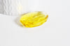 EP-Pendentif rectangle verre jaune facetté 42mm, x1,G3411