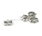 EP Pendentif tête hibou argenté,pendentif hibou, breloque argentée,argent tibétain, breloque argent, création bijoux,25mm G281