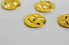 EP Pendentifs médailles rondes doré, fournitures créatives, apprêt doré, sans nickel,médaille dorée, médaille ronde,19mm, x 5