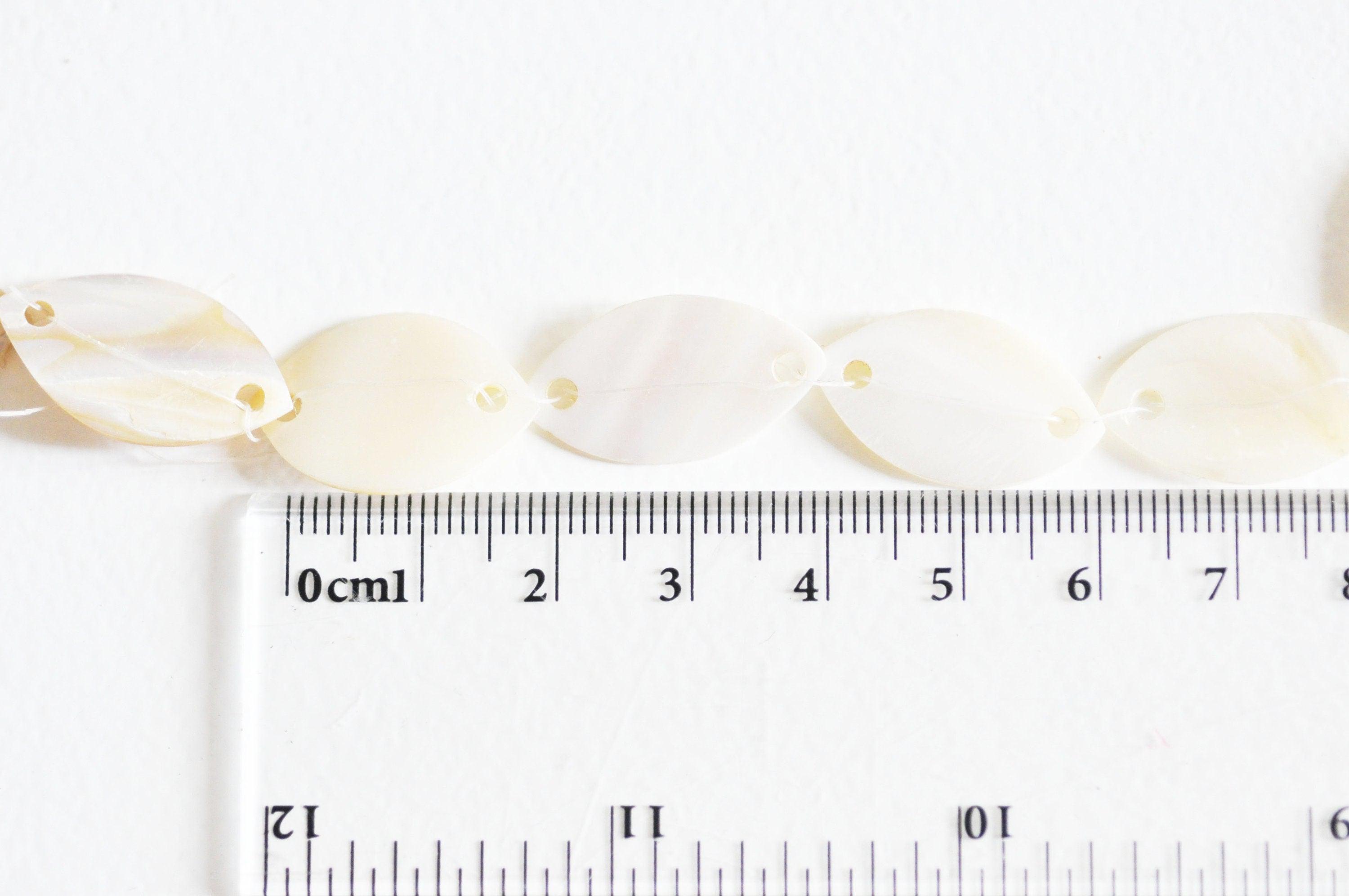 EP Perle connecteur ovale nacre blanche-beige naturelle, nacre carré,nacre naturelle, coquillage marron, 23-34mm,x5 G5137