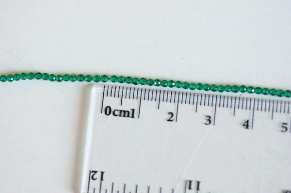 EP Perle émeraude 2mm,emeraude synthétique, perle pierre,bijou pierre,pierre précieuse,perles bijoux,2mm,fil 160 perles-G469