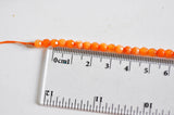 EP Perle jade orange naturelle facette 4mm, x1 fil de 90 perles G0270