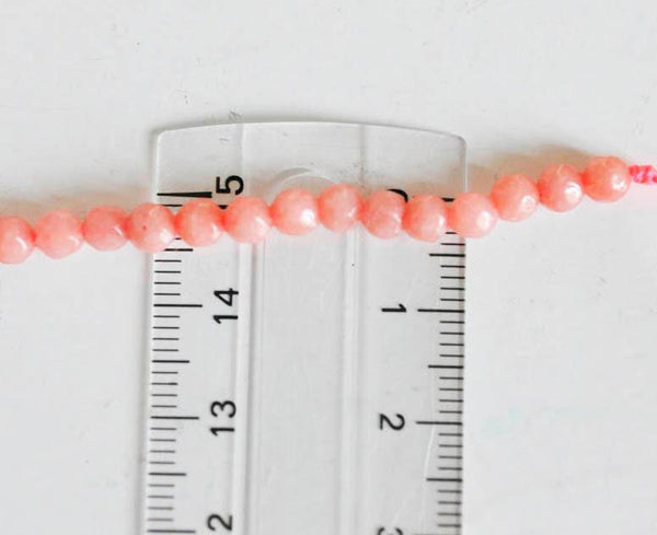 EP Perle jade rose rodochrosite, fourniture créative, perle jade,pierre naturelle,jade naturel,perle pierre,perle facette,4mm,fil de 91 perles