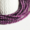 EP Perle jade violet, perle jade,pierre naturelle,jade naturel,perle pierre,perle facette,jade,4mm,fil de 90 perles-P03
