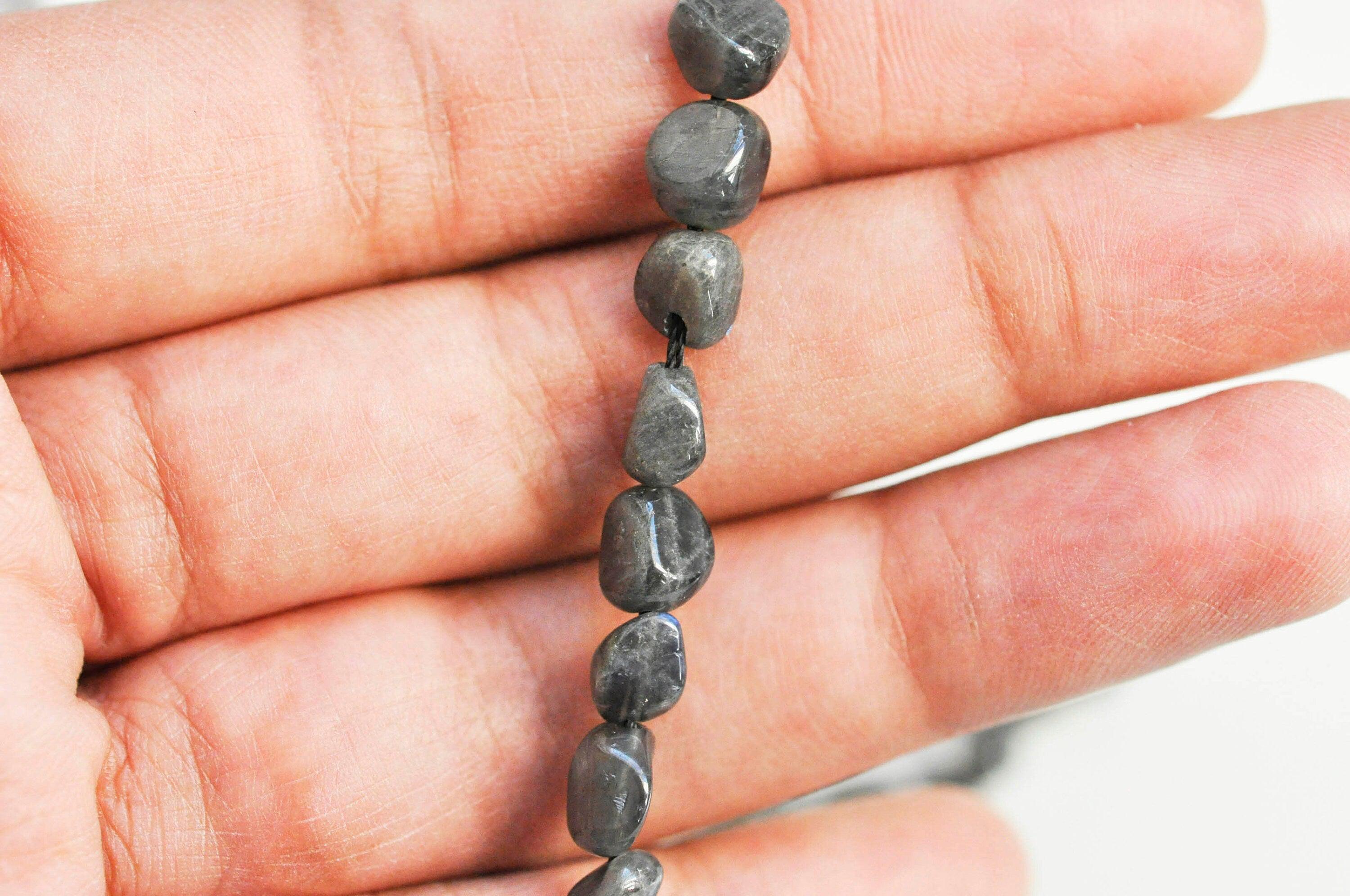 EP -Perle labradorite nugget,perle labradorite,pierre naturelle,labradorite naturelle,perle pierre,9-11mm,fil de 40perles G3538