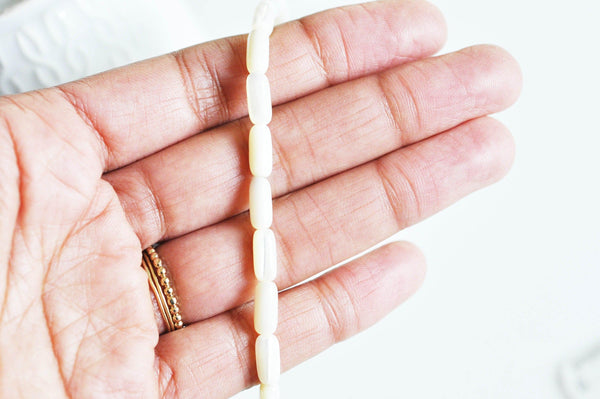 EP Perle nacre blanche naturelle ovale carrée disque tube,perle nacre naturelle,coquillage blanc,création bijoux,14mm,x 5,G1629