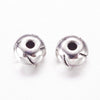 EP Perle ronde intercalaire argent gravé, perles argent,création bijoux,rondelles, perles intercalaires,x 10,5.5mm,G2543