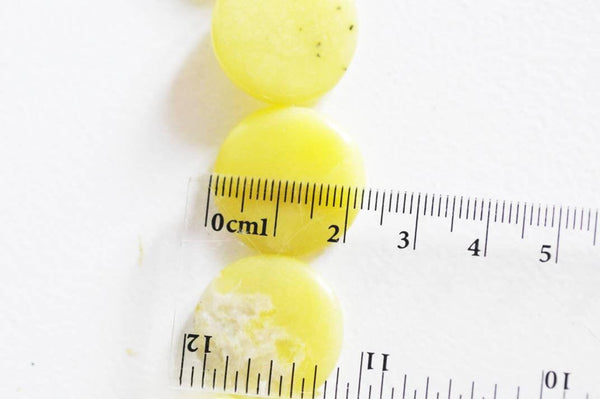 EP Perle ronde jade jaune feuille,pierre précieuse,pierre naturelle,jade jaune naturel,perle pierre,pierre roulée,bijou pierre,22mm,les 5-G600