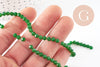 EP-Perles abacus cristal vert 4-5mm, x 1 fil de 36cm (G6365)