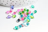 EP Perles cristal goutte MULTICOLORE 6-7mm, x 10 G4784