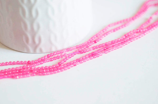 EP Perles jade rose 2mm, jade naturel,perle pierre,fournitures créatives, pierre précieuse,perles bijoux,2mm,fil 180perles-G1793