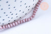 EP-Perles toupies cristal vieux rose 3.5x2.5mm, perles bijoux, perle cristal,Perle verre facette,création bijoux, fil 39.9cm G6765