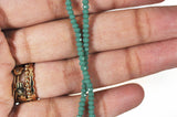 EP Perles toupies vert émeraude, perles bijoux, perle cristal vert, Perle verre facette, création bijoux, fil de 180, 3mm-G623