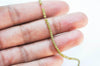EP Perles toupies vert kaki, perles bijoux, perle cristal vert, fourniture créative, fil de 32cm, 3mm, x1 G3727