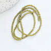 EP Perles toupies vert kaki, perles bijoux, perle cristal vert, fourniture créative, fil de 32cm, 3mm, x1 G3727