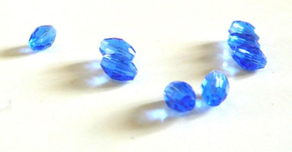EP Perles verre bleu ovale, fourniture créative, grain de riz, création bijoux,perles verre, le fil de 50 perles,6mm,G2852