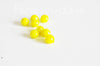 EP Perles verre jaune,perles rondes, perles verre,perles jaunes, création bijoux, perle colorée,x 10 perles, 6mm-G2090