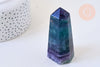 EP Pointe fluorite naturelle 8.6cm, pointe hexagonale fluorite, pierre semi-precieuse, séance lithothérapie, la pièce G6706