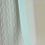 EP Ruban bleu-vert clair gros grain 1cm SANS MOTIF, fabrication bijoux, ruban pois blancs,ruban mariage,fournitures créatives, 9mm,1 mètre-G533