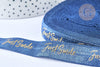 EP Ruban élastique bleu or JUST SMILE EFJF 16mm, 1 mètre x1 G6906