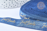 EP Ruban élastique bleu or JUST SMILE EFJF 16mm, 1 mètre x1 G6906