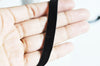 EP Ruban élastique velours noir, fabrication bijoux,bracelet EVJF,ruban mariage,ruban velours, velours noir, scrapbooking,10mm,longueur 1 mètre
