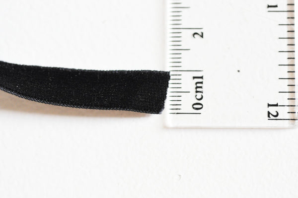 EP Ruban élastique velours noir, fabrication bijoux,bracelet EVJF,ruban mariage,ruban velours, velours noir, scrapbooking,10mm,longueur 1 mètre