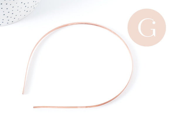 EP Serre-tête cheveux cuivre 120mm, x1 (G0772)