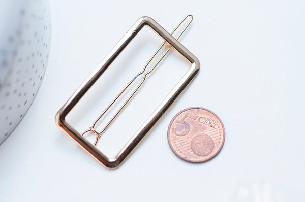 EP Support barrette clip fer doré rectangle sans plateau 55mm, x1 (G4720)