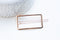 EP Support barrette clip fer doré rectangle 55mm, x1 (G4720)