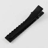 EP Supports barrette métal noir 46mm, x2 (G1410)