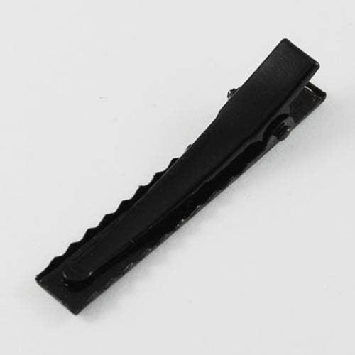 EP Supports barrette métal noir 46mm, x2 (G1410)