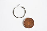 Supports boucle créole finition boule laiton brut 29mm, x2 (G2323)