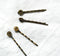 EP Supports de barrette métal bronze avec plateau,fournitures créatives, accessoires cheveux, fabrication bijoux, x 5-G2048