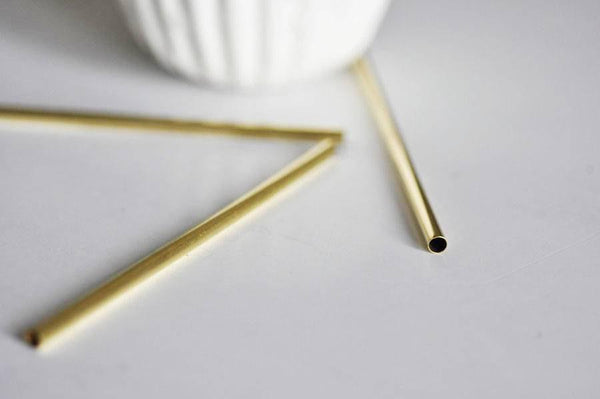 EP Tube grand laiton brut 100mm, x1 (G0658)