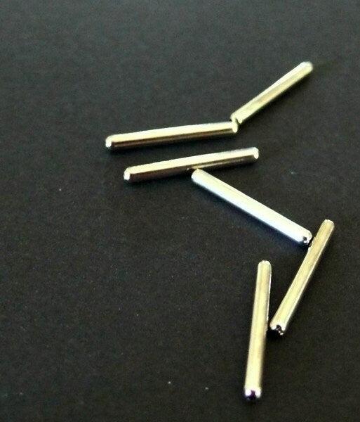 EP Tubes droitscouleur nickel 1.5cm - x 10
