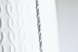 EP collier 2 couleurs argent massif,-chaine serpet,chaine complète,création collier,argent 925, création bijoux0.8mm,40cm-G0277