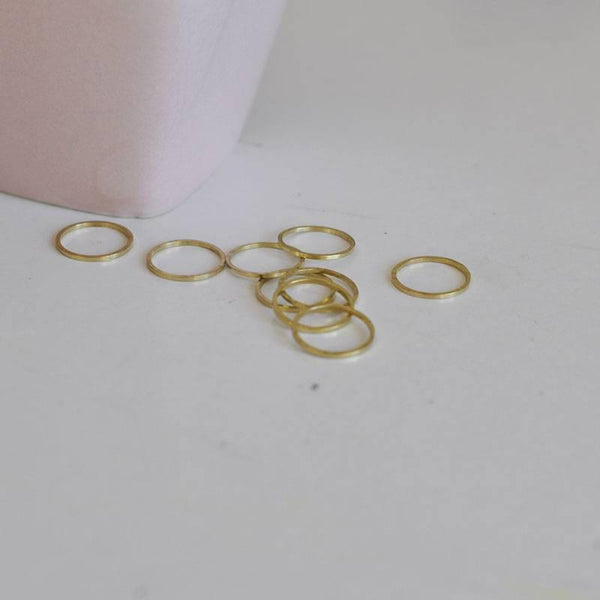 EP connecteurs rond laiton brut, fournitures créatives,laiton brut, connecteurs laiton, pendentif géométriques, création bijoux, x 50 -G29