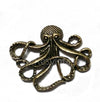 EP pendentif pieuvre bronze, fourniture créative, jules vernes, pendentif bronze,pieuvre bronze,création bijoux, 5cm,G2798