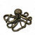 EP pendentif pieuvre bronze, fourniture créative, jules vernes, pendentif bronze,pieuvre bronze,création bijoux, 5cm,G2798