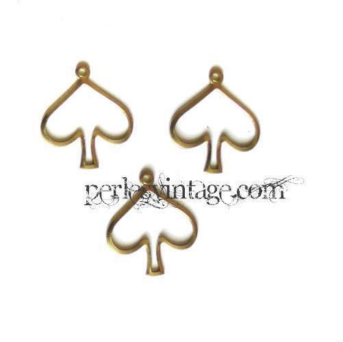 EP pendentif pique en laiton