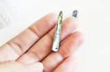 EP-perle coquillage naturel nacre dent abalone 40mm,le x 2 G5142