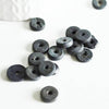 EP perle disque coco noir, bois naturel, perles bois,Perles géométriques,perle ronde bois création bijoux,10-12mm, les 50 G336