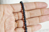 EP -perle eau douce naturelle noire 4mm,le fil de 38 cm, x1 G1256