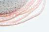 EP-perle nacre naturelle heishi rose pastel,tube coquillage coloré,perle coquillage,création bijoux,2x4mm, le fil de 185 perles G4775