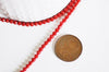 EP perle ronde corail rouge naturel 3mm, x1 fil de 40cm (G2520)
