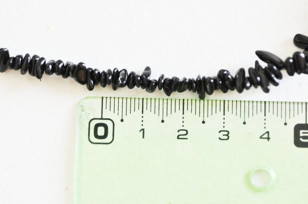 EP -perles chips tourmaline noire naturelle pour la création de bijoux en pierre, 3-8mm,fil 78 cm G3530